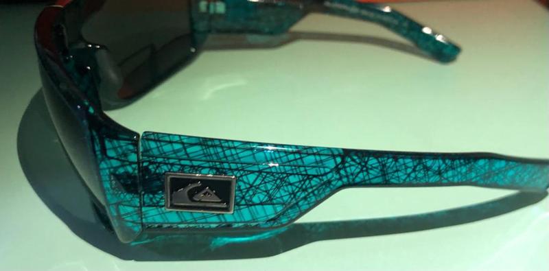 Óculos de Sol Masculino Quiksilver Polarizado UV400 Azul Grande